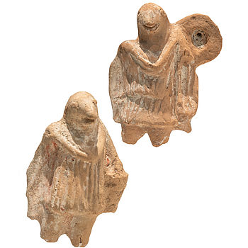 Zwei antike Terrakotta-Figuren