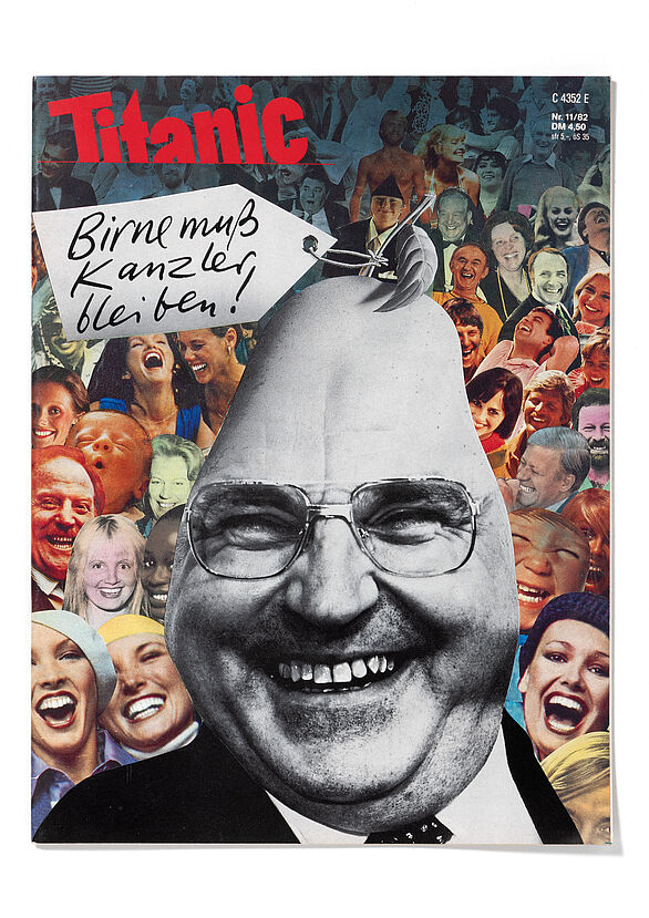 Zeitschriften-Cover mit Helmut Kohl als Birne