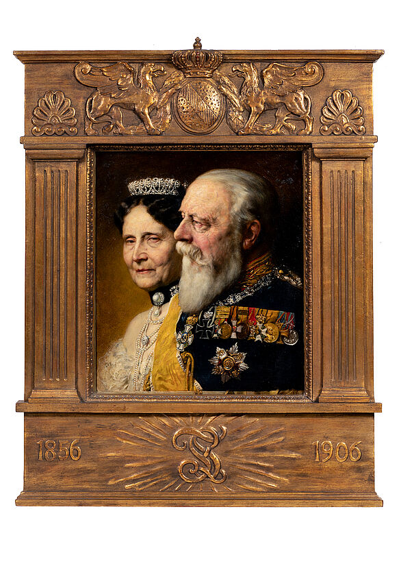 Portraitbild des Großherzogpaares Friedrich I. und Luise von Baden