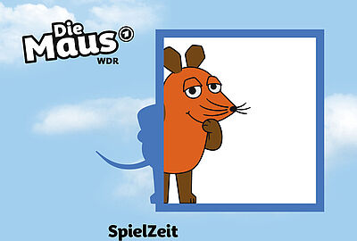 Key Visual des Maus Türöffner Tages 2025: Die Maus guckt durch eine Tür