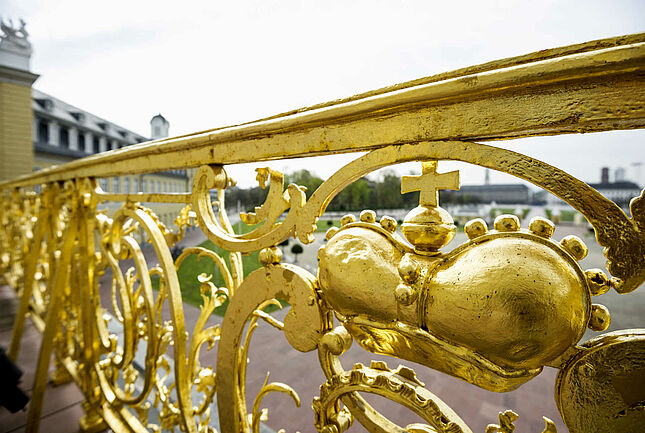 Detail Balustrade des Karlsruher Schlosses