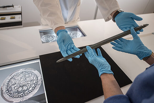 Object presentation in the exhibition Archaeology in Baden