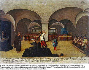 Szenen aus dem Prozess der Wesselényi-Magnatenverschwörung, Ungarisches Nationalmuseum Budapest