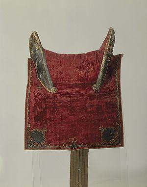 Sattel mit Sattelgurt, osmanisch, vor 1714
