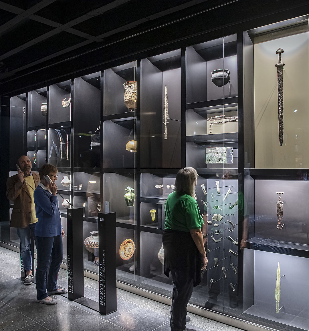 Einblick in die Ausstellung Archäologie in Baden