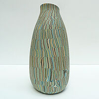 Vase marmorierte Keramikvase