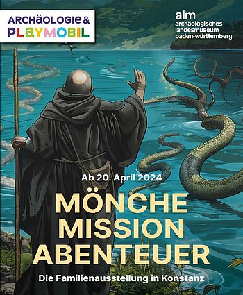 Werbebild für die Playmobil-Ausstellung "Mönche, Mission, Abenteuer"