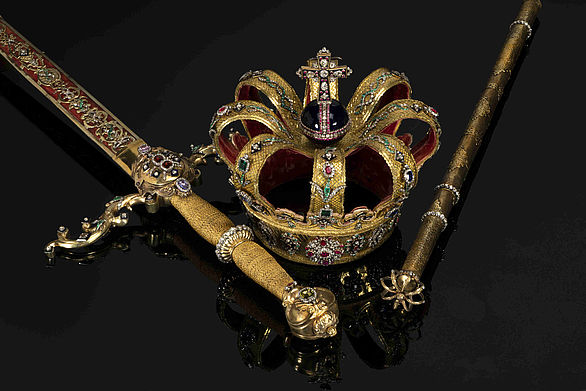 Grand Ducal Baden crown, scepter and ceremonial sword, Karlsruhe 1811, © Badisches Landesmuseum, Photo: Gaul