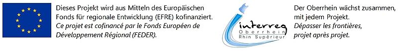 Logo EFRE und Interreg Logo des Europäischen Fonds für regionale Entwicklung und Interreg