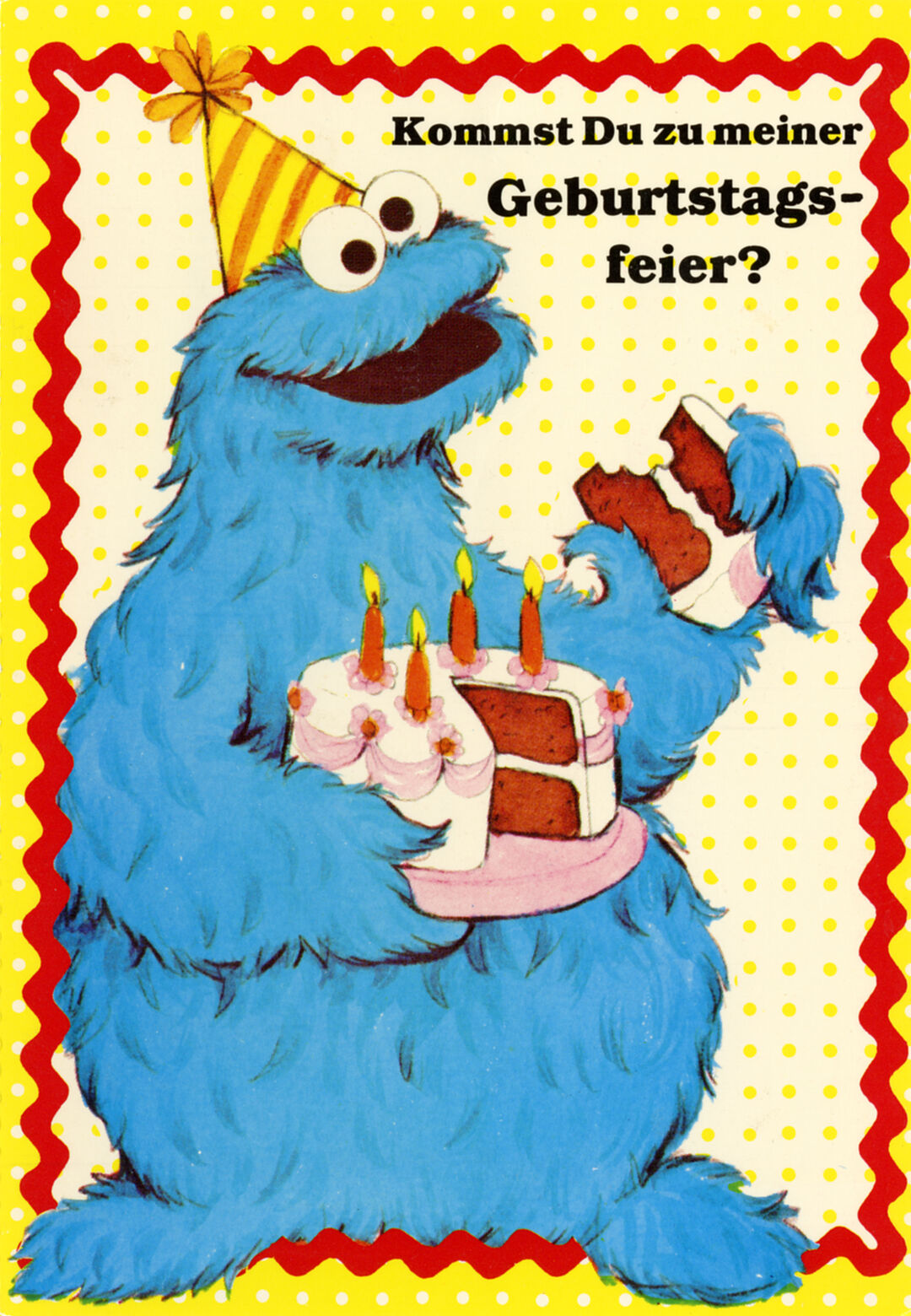Einladung Kindergeburtstag Krümelmonster