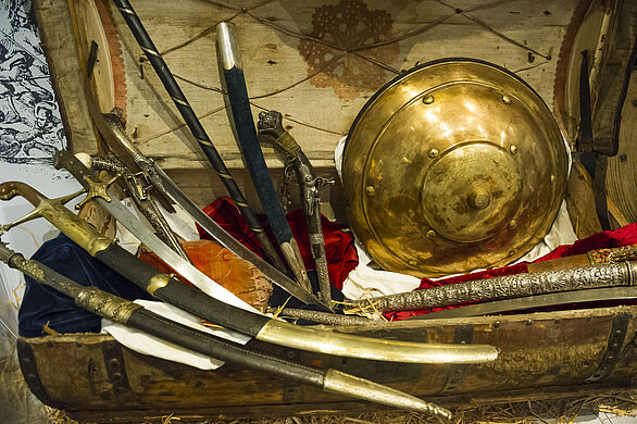 Various objects as trophies of the Turkish wars in the 17th century