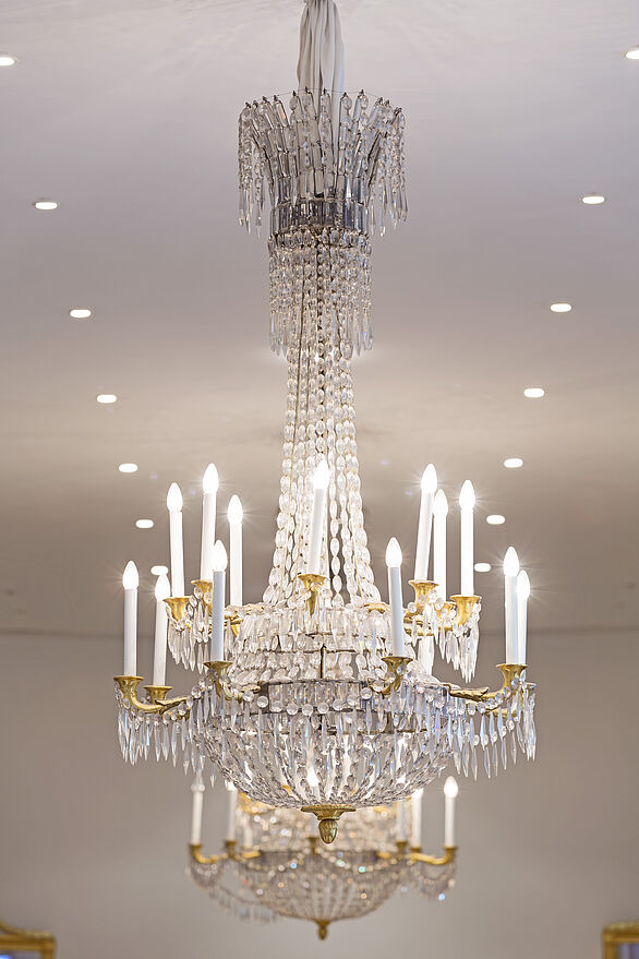 Chandelier in the Garden Hall of Karlsruhe Palace