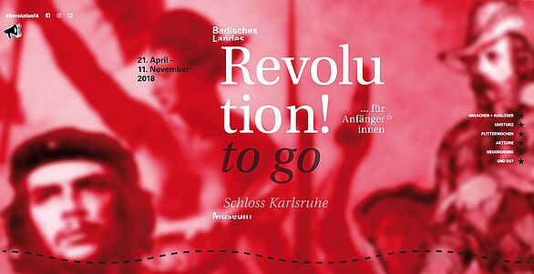 Screenshot der Website Revolution to go