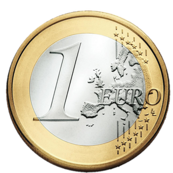 Vorderseite einer 1-Euro-Münze