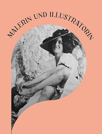 Porträt der Ilna Ewers-Wunderwald mit der Überschrift "Malerin und Illustratorin"