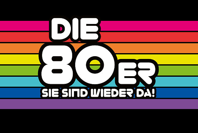 Key Visual zur Ausstellung Die 80er Sie sind wieder da