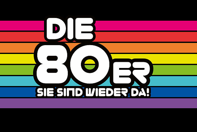 Key Visual zur Ausstellung Die 80er Sie sind wieder da