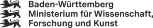 Logo Baden-Württemberg, Ministerium für Wissenschaft, Forschung und Kunst.