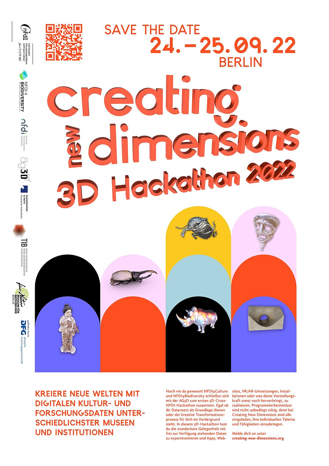 Plakat zum 3D-Hackathon 2022