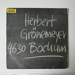 Plattencover Herbert Grönemeyer