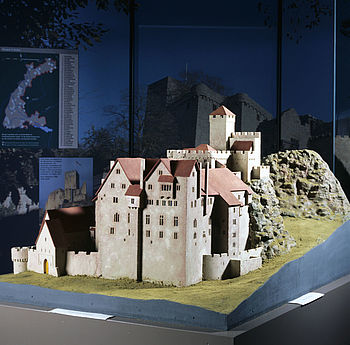 Modell der Burg Hohenbaden