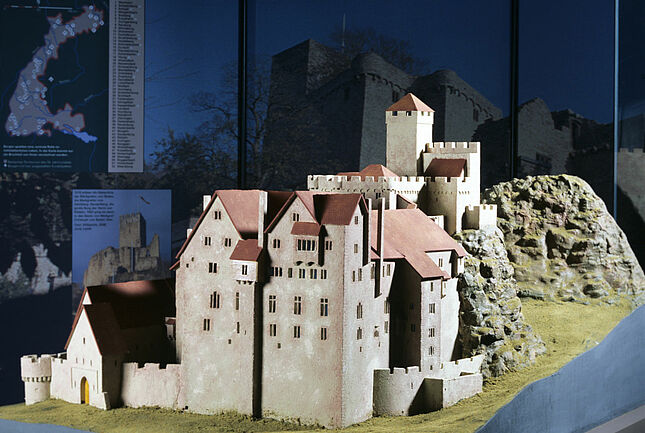Modell der Burg Hohenbaden