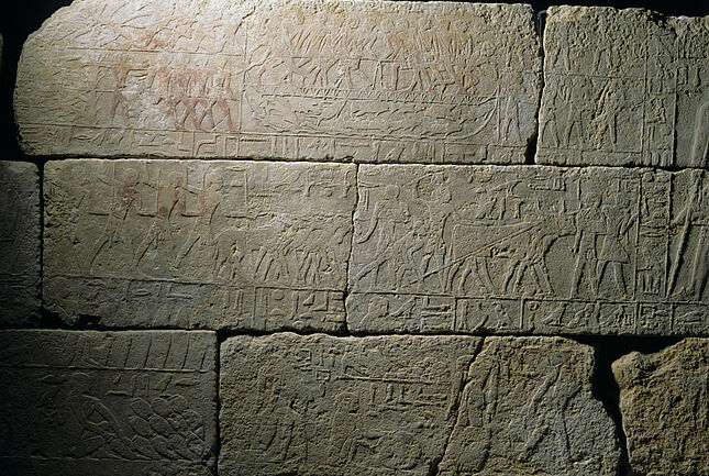 Altes Ägypten: Grabrelief des li-nefret, Badisches Landesmuseum
