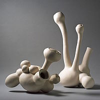abstrakte Keramikfiguren