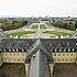 Blick aus der Luft über das Karlsruher Schloss in Richtung Stadt.