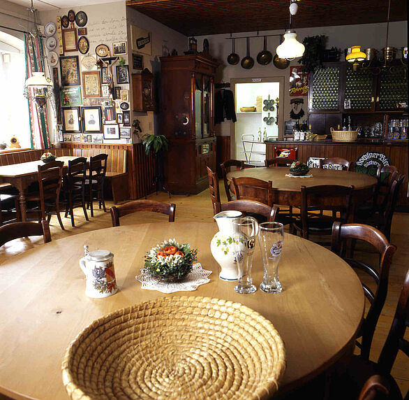 Insight into the exhibition area of the historical pub