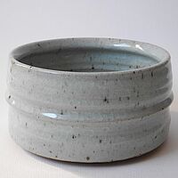 Keramikgefäß geriffeltes Keramikgefäß
