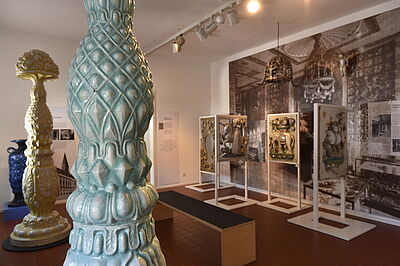 © Badisches Landesmuseum, Foto: Schoenen Einblick in das Museum in der Majolika