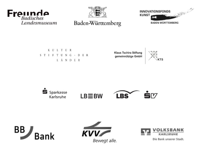 Logos of the sponsors of the Badisches Landesmuseum